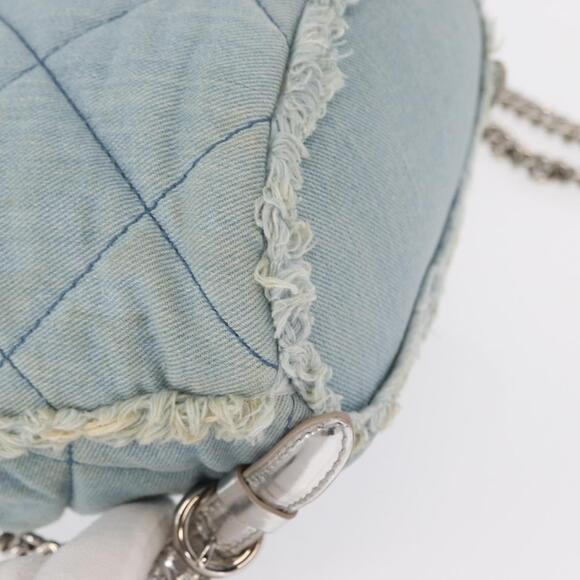 Salvatore Ferragamo Vala Backpack Denim 2way Blue Silver Auth 156378 main image 10
